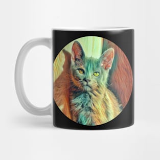 Alert floppy cat Mug